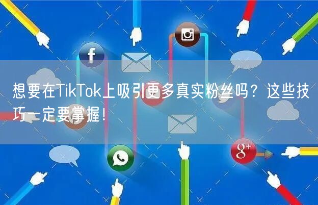 想要在TikTok上吸引更多真实粉丝吗？这些技巧一定要掌握！