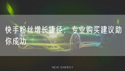 快手粉丝增长捷径：专业购买建议助你成功