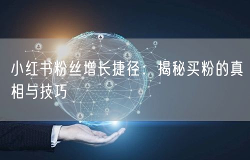 小红书粉丝增长捷径：揭秘买粉的真相与技巧