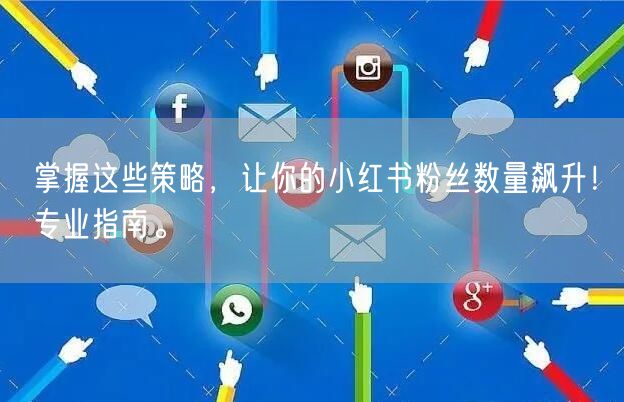 掌握这些策略，让你的小红书粉丝数量飙升！专业指南。