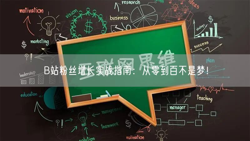 B站粉丝增长实战指南：从零到百不是梦！