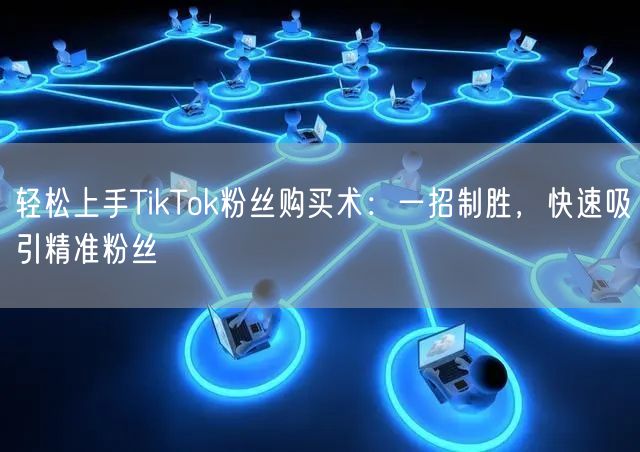 轻松上手TikTok粉丝购买术：一招制胜，快速吸引精准粉丝