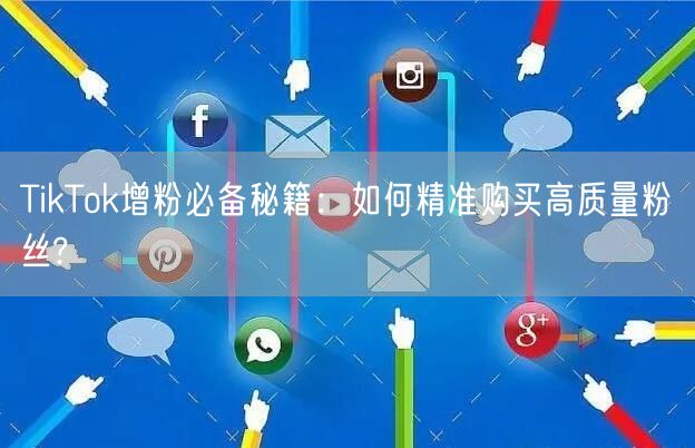 TikTok增粉必备秘籍：如何精准购买高质量粉丝?