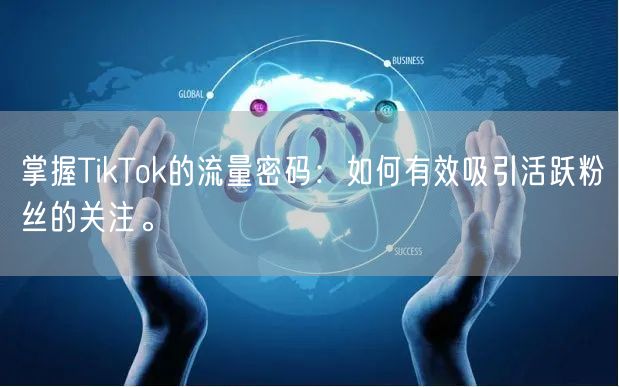 掌握TikTok的流量密码：如何有效吸引活跃粉丝的关注。