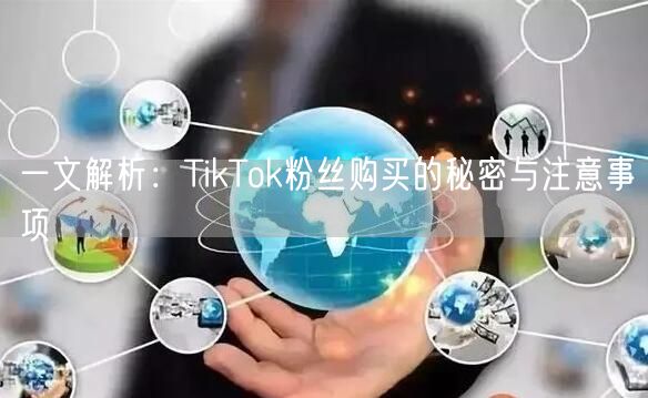 一文解析：TikTok粉丝购买的秘密与注意事项