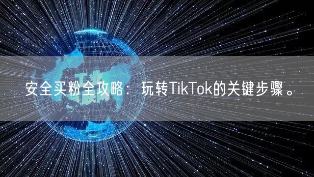 安全买粉全攻略：玩转TikTok的关键步骤。