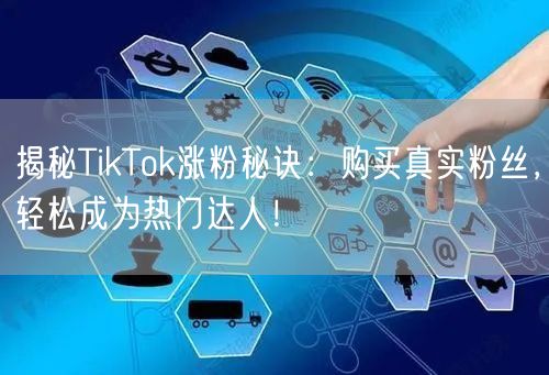 揭秘TikTok涨粉秘诀：购买真实粉丝，轻松成为热门达人！