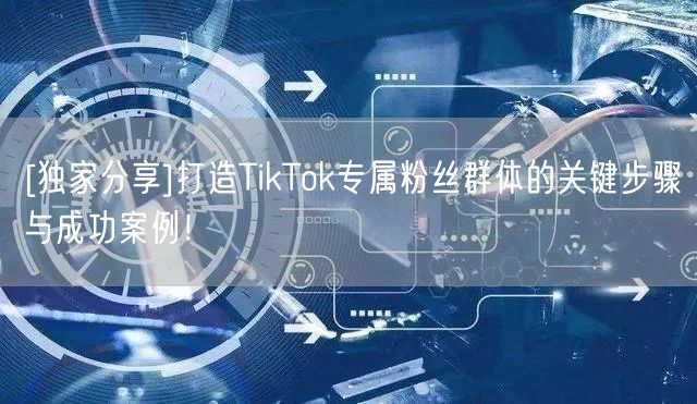 [独家分享]打造TikTok专属粉丝群体的关键步骤与成功案例！