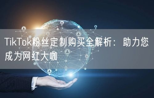 TikTok粉丝定制购买全解析：助力您成为网红大咖