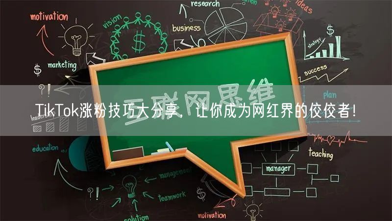 TikTok涨粉技巧大分享，让你成为网红界的佼佼者！