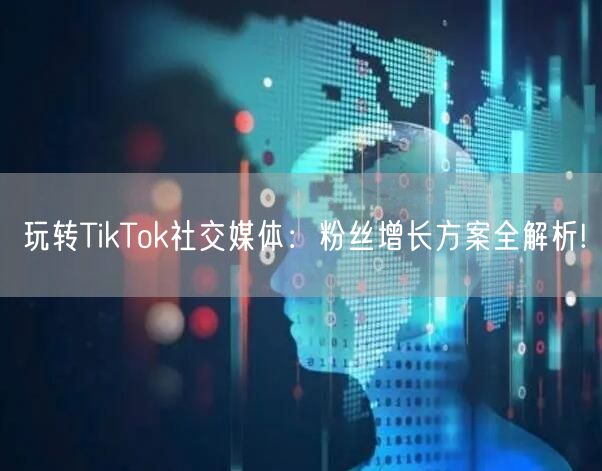 玩转TikTok社交媒体：粉丝增长方案全解析!