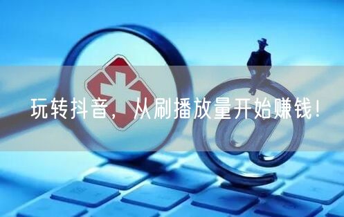 玩转抖音，从刷播放量开始赚钱！