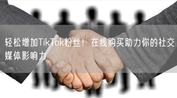 轻松增加TikTok粉丝！在线购买助力你的社交媒体影响力