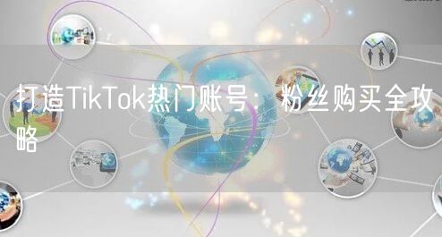 打造TikTok热门账号：粉丝购买全攻略