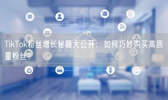 TikTok粉丝增长秘籍大公开：如何巧妙购买高质量粉丝？