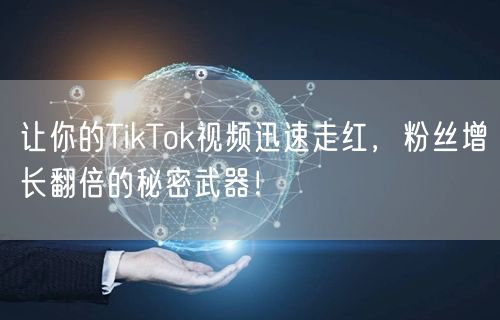 让你的TikTok视频迅速走红，粉丝增长翻倍的秘密武器！