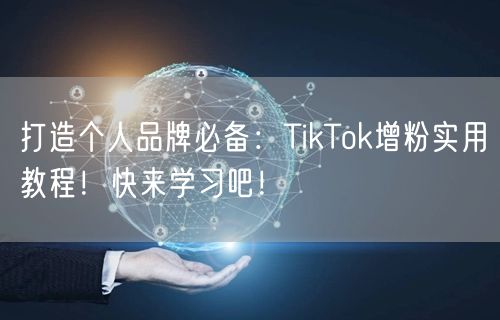 打造个人品牌必备：TikTok增粉实用教程！快来学习吧！