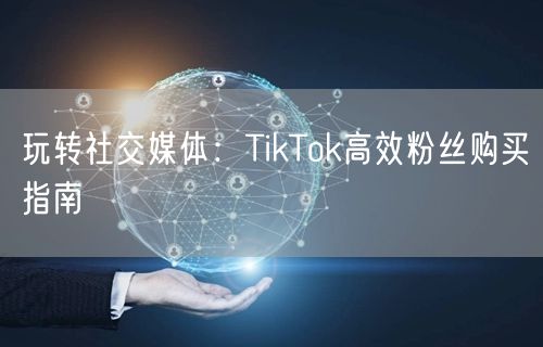 玩转社交媒体：TikTok高效粉丝购买指南