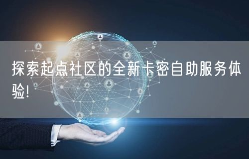 探索起点社区的全新卡密自助服务体验!