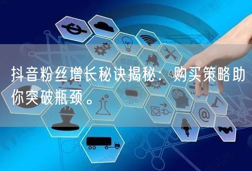 抖音粉丝增长秘诀揭秘：购买策略助你突破瓶颈。