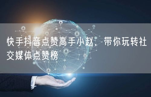 快手抖音点赞高手小赵，带你玩转社交媒体点赞榜