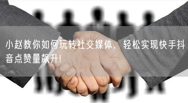 小赵教你如何玩转社交媒体，轻松实现快手抖音点赞量飙升!