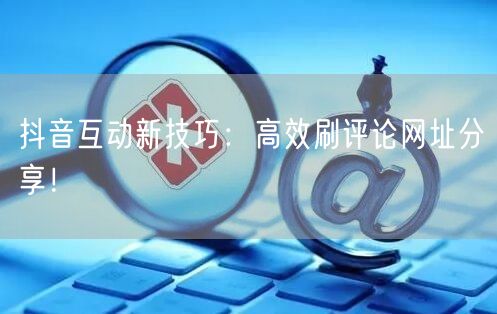 抖音互动新技巧：高效刷评论网址分享！