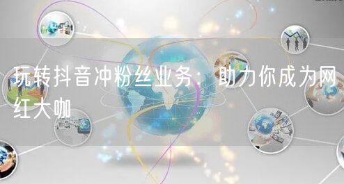 玩转抖音冲粉丝业务：助力你成为网红大咖