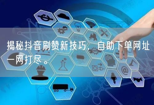 揭秘抖音刷赞新技巧，自助下单网址一网打尽。