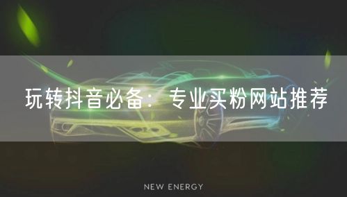 玩转抖音必备：专业买粉网站推荐