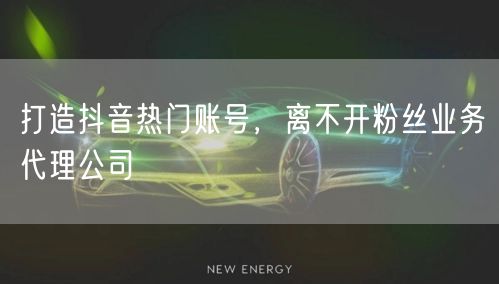 打造抖音热门账号，离不开粉丝业务代理公司