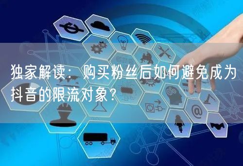 独家解读：购买粉丝后如何避免成为抖音的限流对象？