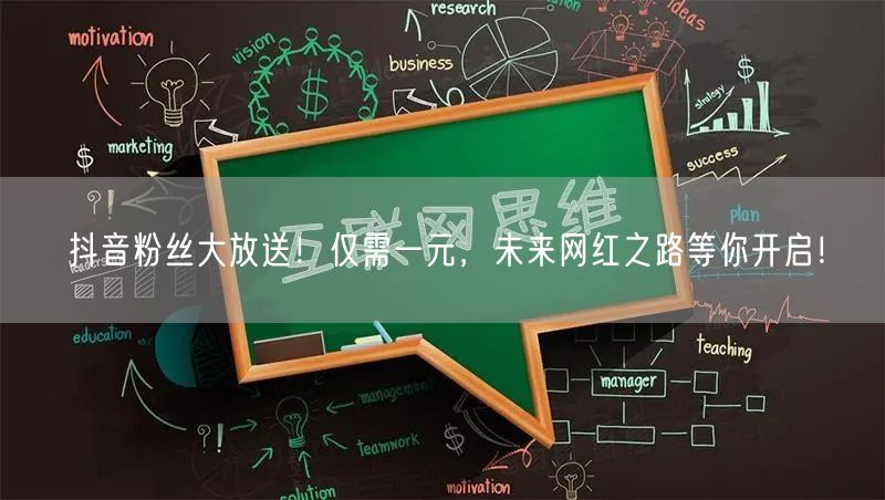 抖音粉丝大放送！仅需一元，未来网红之路等你开启！