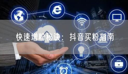 快速增粉秘诀：抖音买粉指南