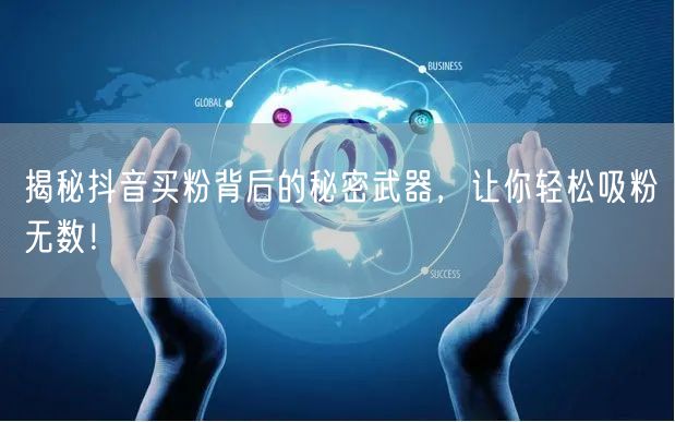 揭秘抖音买粉背后的秘密武器，让你轻松吸粉无数！