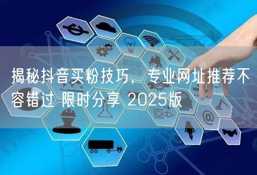 揭秘抖音买粉技巧，专业网址推荐不容错过 限时分享 2025版