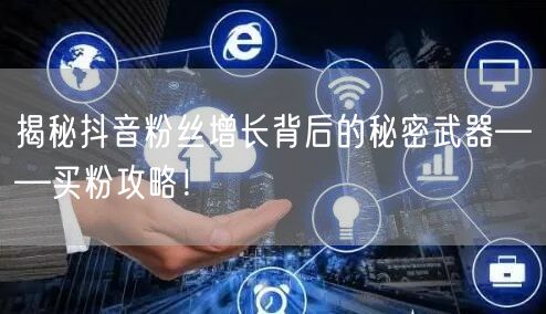 揭秘抖音粉丝增长背后的秘密武器——买粉攻略！