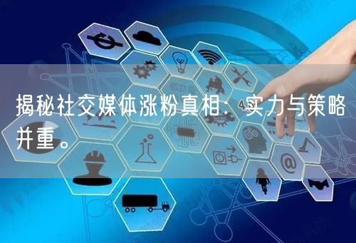 揭秘社交媒体涨粉真相：实力与策略并重。