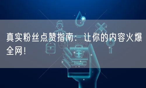 真实粉丝点赞指南：让你的内容火爆全网！