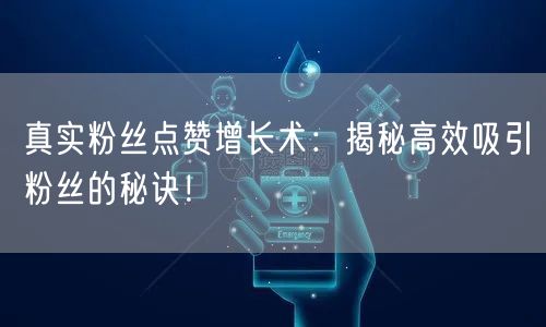 真实粉丝点赞增长术：揭秘高效吸引粉丝的秘诀！