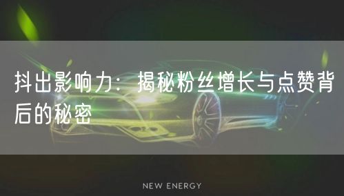 抖出影响力：揭秘粉丝增长与点赞背后的秘密
