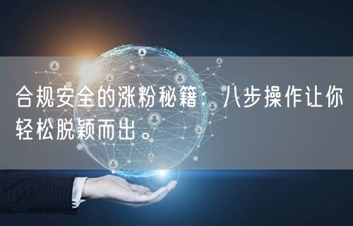 合规安全的涨粉秘籍：八步操作让你轻松脱颖而出。