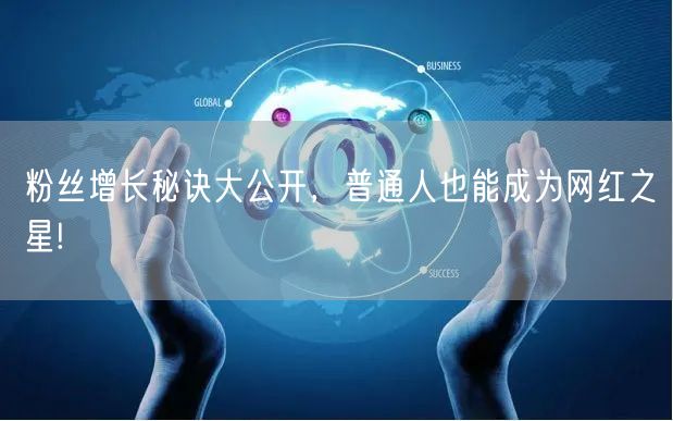 粉丝增长秘诀大公开，普通人也能成为网红之星!
