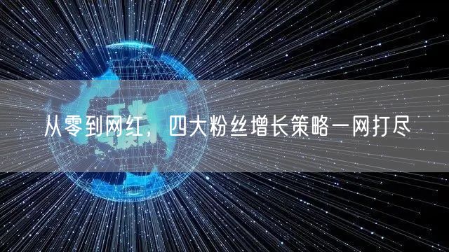 从零到网红，四大粉丝增长策略一网打尽