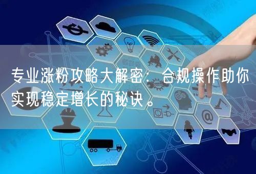 专业涨粉攻略大解密：合规操作助你实现稳定增长的秘诀。