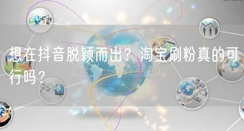 想在抖音脱颖而出？淘宝刷粉真的可行吗？