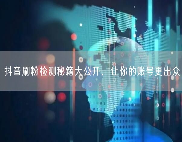 抖音刷粉检测秘籍大公开，让你的账号更出众