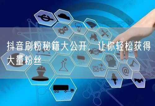 抖音刷粉秘籍大公开，让你轻松获得大量粉丝