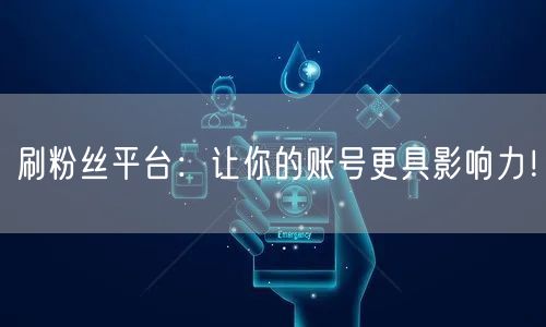 刷粉丝平台：让你的账号更具影响力！