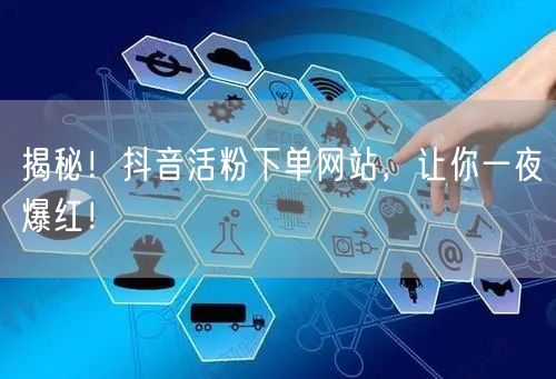 揭秘！抖音活粉下单网站，让你一夜爆红！